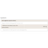 Natural Factors RegenerLife Ashwagandha 600mg - 90 Veggie Caps