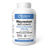 Preferred Nutrition Magnesium Bisglycinate 200mg - 300 Veggie Caps
