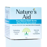 Nature's Aid True Natural Bath Bomb Hydrating Coconut Lime 85g