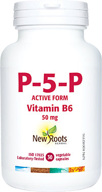 New Roots  P-5-P Vitamin B6 - 30 Capsules