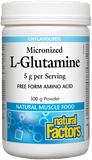 Natural Factors Micronized L-Glutamine 5g - 300g
