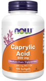 NOW CAPRYLIC ACID 600MG 100 SO