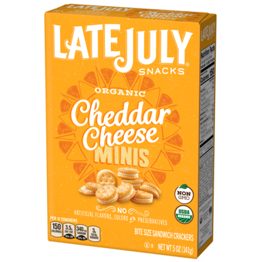 Late July Organic Cheddar Cheese Minis - 141g