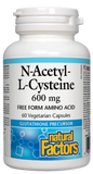 Natural Factors N-Acetyl-L-Cysteine 600mg - 60 Capsules