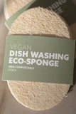 No Tox Life Biodegradable Eco-Sponges for Dish Washing - 3 Pack