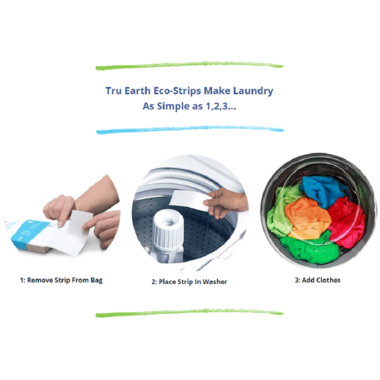 Tru Earth Eco-Strips Laundry Detergent Fragrance Free - 32 Loads