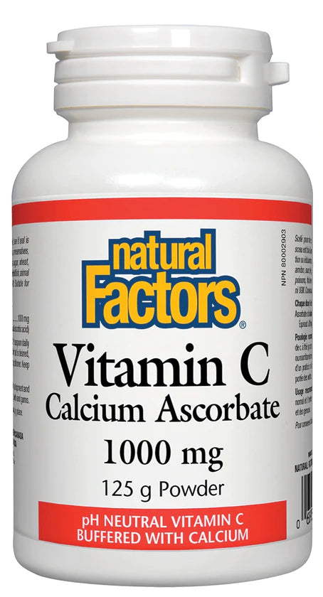 Natural Factors Vitamin C Calcium Ascorbate 1000mg - 125g powder